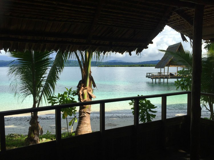 View from the family bungalow