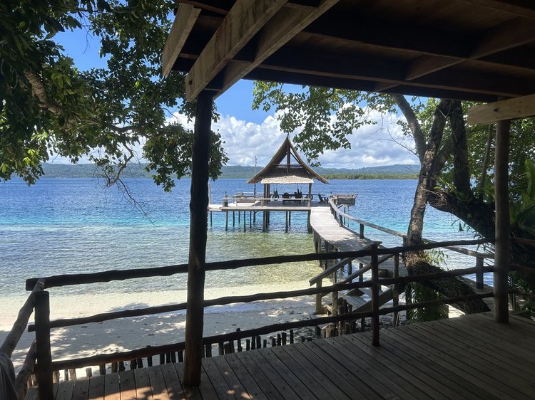 Lower level view to the jetty