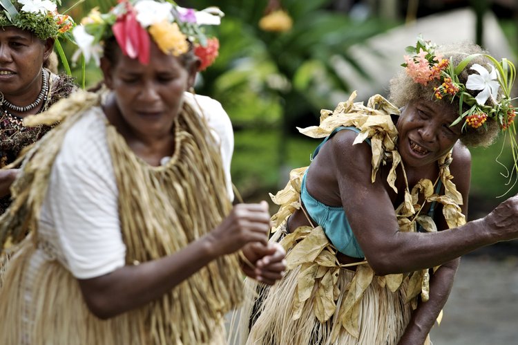 Village dance on Santa Isabel