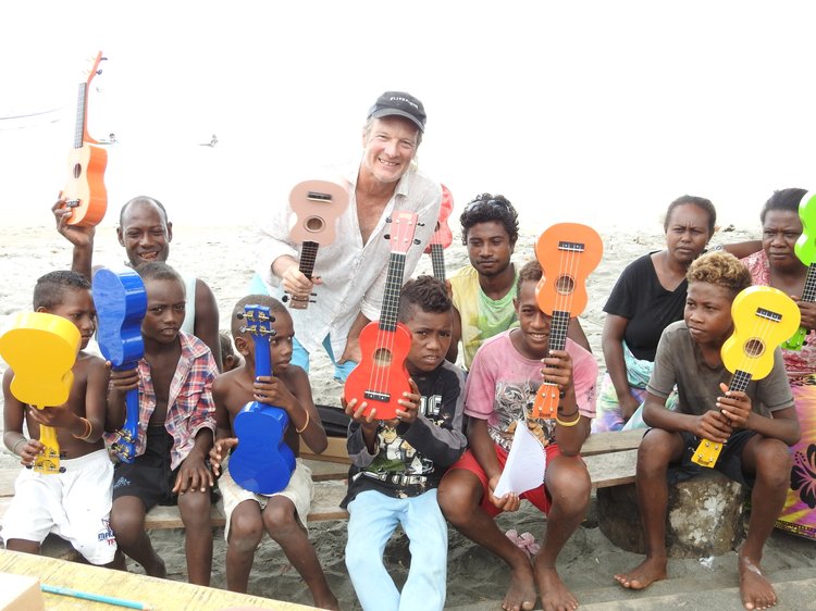Local villagers on Santa Isabel
