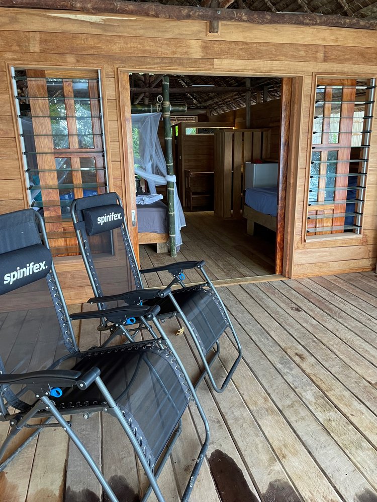 Private deck at the Love Nest Bungalow