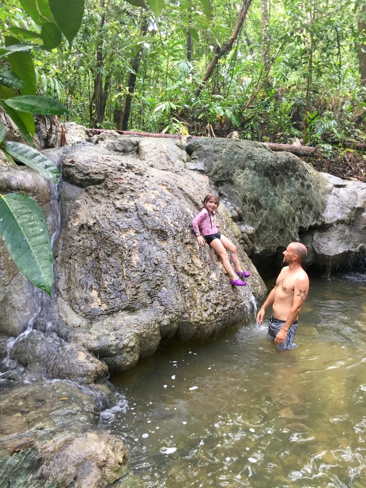 Natural water slide