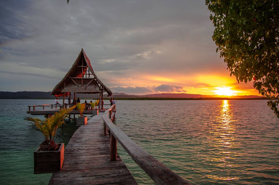 Papatura Island Retreat from the water