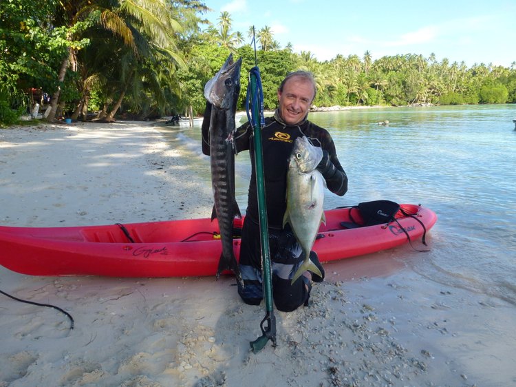 Heading out spearfishing