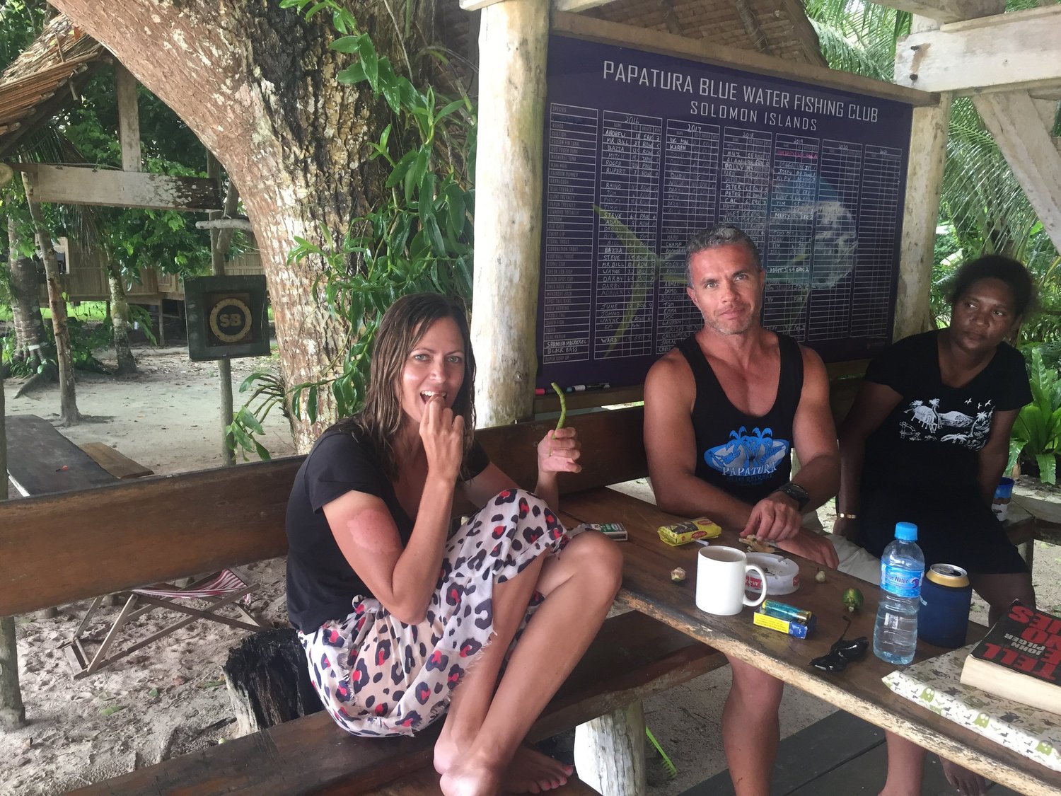 Guests enjoying the Solomon Islands experience at Papatura