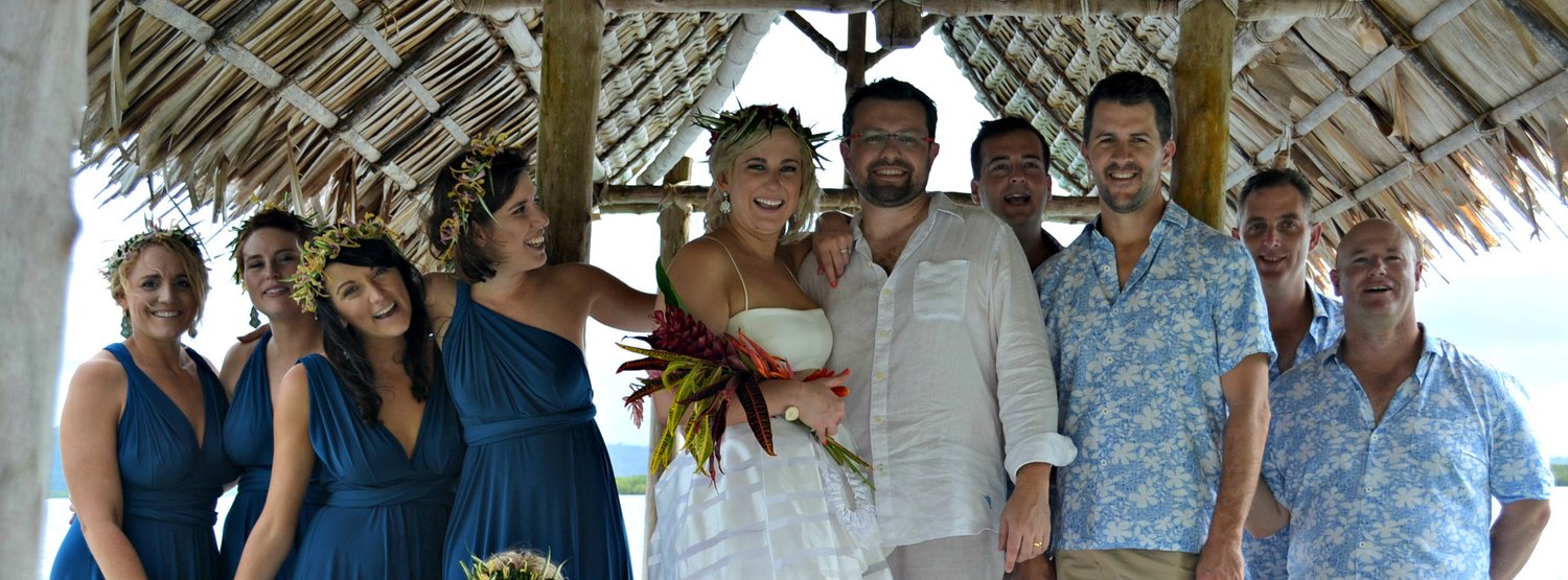 A wedding on the beach at Papatura Island Retreat