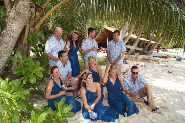 Wedding ceremony on the beach at Papatura